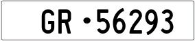 Trailer License Plate